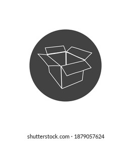 Box With Outline Style Icon