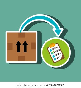 box pack carton delivery vector illustration eps 10