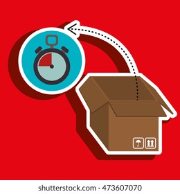 box pack carton delivery vector illustration eps 10