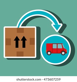 box pack carton delivery vector illustration eps 10
