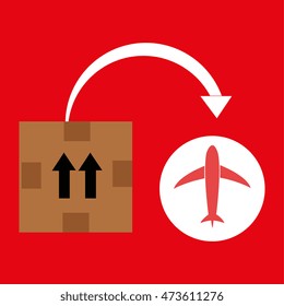 box pack carton delivery vector illustration eps 10