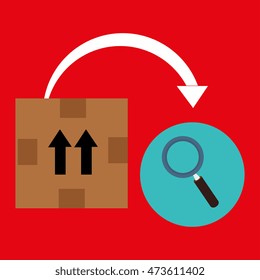 box pack carton delivery vector illustration eps 10