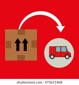 box pack carton delivery vector illustration eps 10