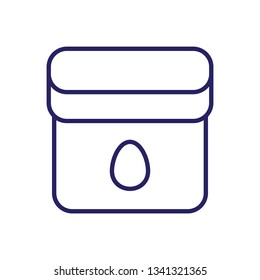 Box Pack Outline Vector Icon