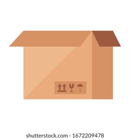 box package cargo isolated icon vector illustration design