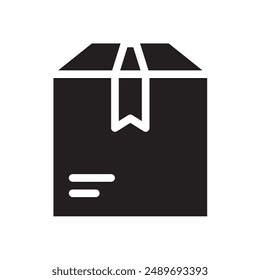 Icono de entrega de paquete de caja, Icono de negocio