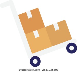 Box Package Delivery Icon Vector Flat Illustration 