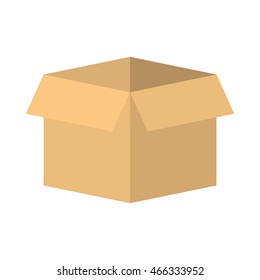 box package delivery shipping icon. Isolated and flat illustration. Vector graphic