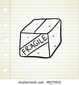 box package  in doodle style