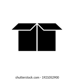 Box, package icon, logo isolated on white background