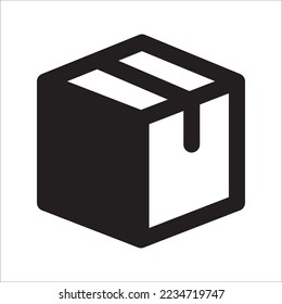 Box Package Icon Solid Style
