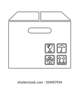 Box Package Icon symbol Illustration design