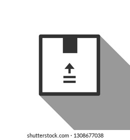Box Package Icon Vector. Packaging Illustration As A Simple Vector Sign & Trendy Symbol for Design and Shipping or Delivery Websites, Presentation or Mobile Application.