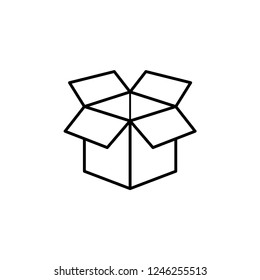 Box Package Icon Vector Template.