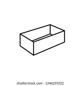 Box Package Icon Vector Template.