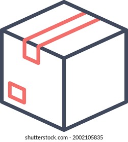 Box, package, parcel icon vector image. Can also be used for Delivery and logistics. Suitable for use on web apps, mobile apps and print media.