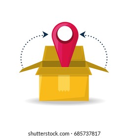 box package service with ubication to search symbol