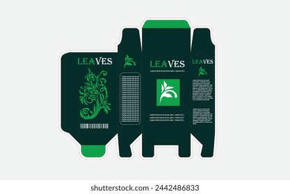 Plantilla de diseño de embalaje de caja de papel de diseño de embalaje

