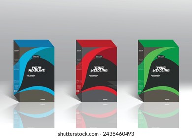 Box Packaging Design Template, label Design.
