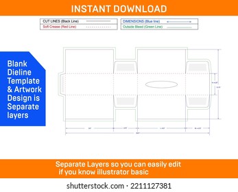  Box Packaging Design Template Tissue