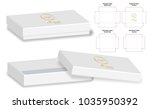 Box packaging die cut template design. 3d mock-up