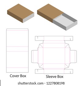 Box packaging die cut template design. 3d mock-up