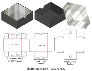 Box packaging die cut template design. 3d mock-up