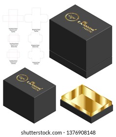 Box Packaging Die Cut Template Design Stock Vector (Royalty Free ...