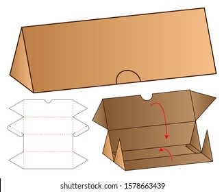 Box packaging die cut template design. 3d mock-up