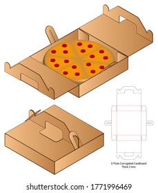 Box packaging die cut template design. 3d mock-up