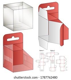 Diseño de la plantilla de corte de cajas de embalaje. 3.ª burla