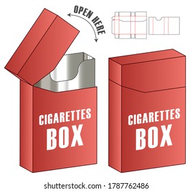 Box packaging die cut template design. 3d mock-up