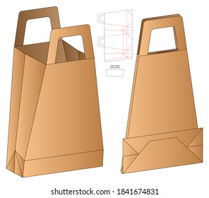 Diseño de la plantilla de corte de cajas de embalaje. 3.ª burla