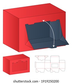 Diseño de la plantilla de corte de cajas de embalaje. 3.ª burla