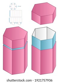 Diseño de la plantilla de corte de cajas de embalaje. 3.ª burla