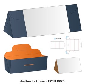 Box packaging die cut template design. 3d mock-up