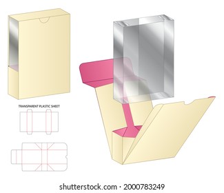 Box packaging die cut template design. 3d mock-up
