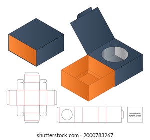 Diseño de la plantilla de corte de cajas de embalaje. 3.ª burla