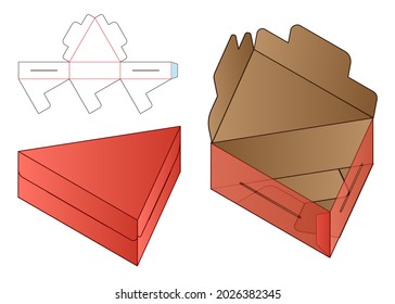 Box packaging die cut template design. 3d mock-up