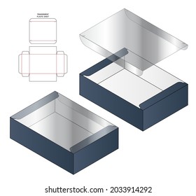 Box packaging die cut template design. 3d mock-up