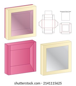 Diseño de la plantilla de corte de cajas de embalaje. 3.ª burla