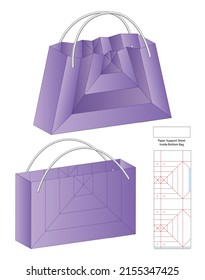 Box packaging die cut template design. 3d mock-up
