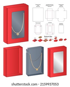 Diseño de la plantilla de corte de cajas de embalaje. 3.ª burla
