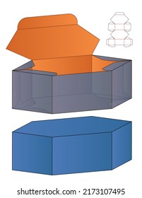 Diseño de la plantilla de corte de cajas de embalaje. 3.ª burla