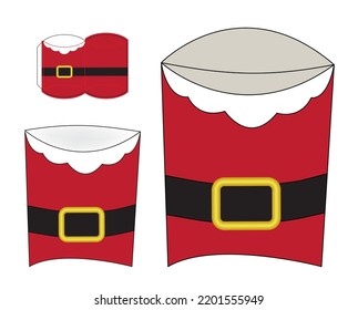 Box packaging die cut template design. 3d mock-up