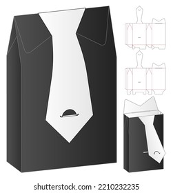 Box packaging die cut template design. 3d mock-up