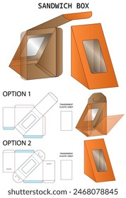 Box packaging die cut template design. 3d mock-up