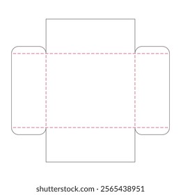 Box packaging die cut template design. 3d mock-up