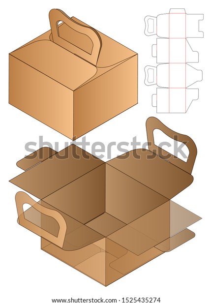 Box Packaging Die Cut Template Design Stock Vector (Royalty Free ...