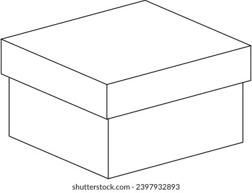 Box packaging drawing product line design and design.
